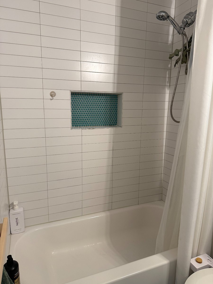 Sparkling clean shower.