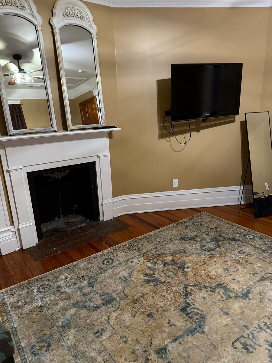 TV in main king bedroom