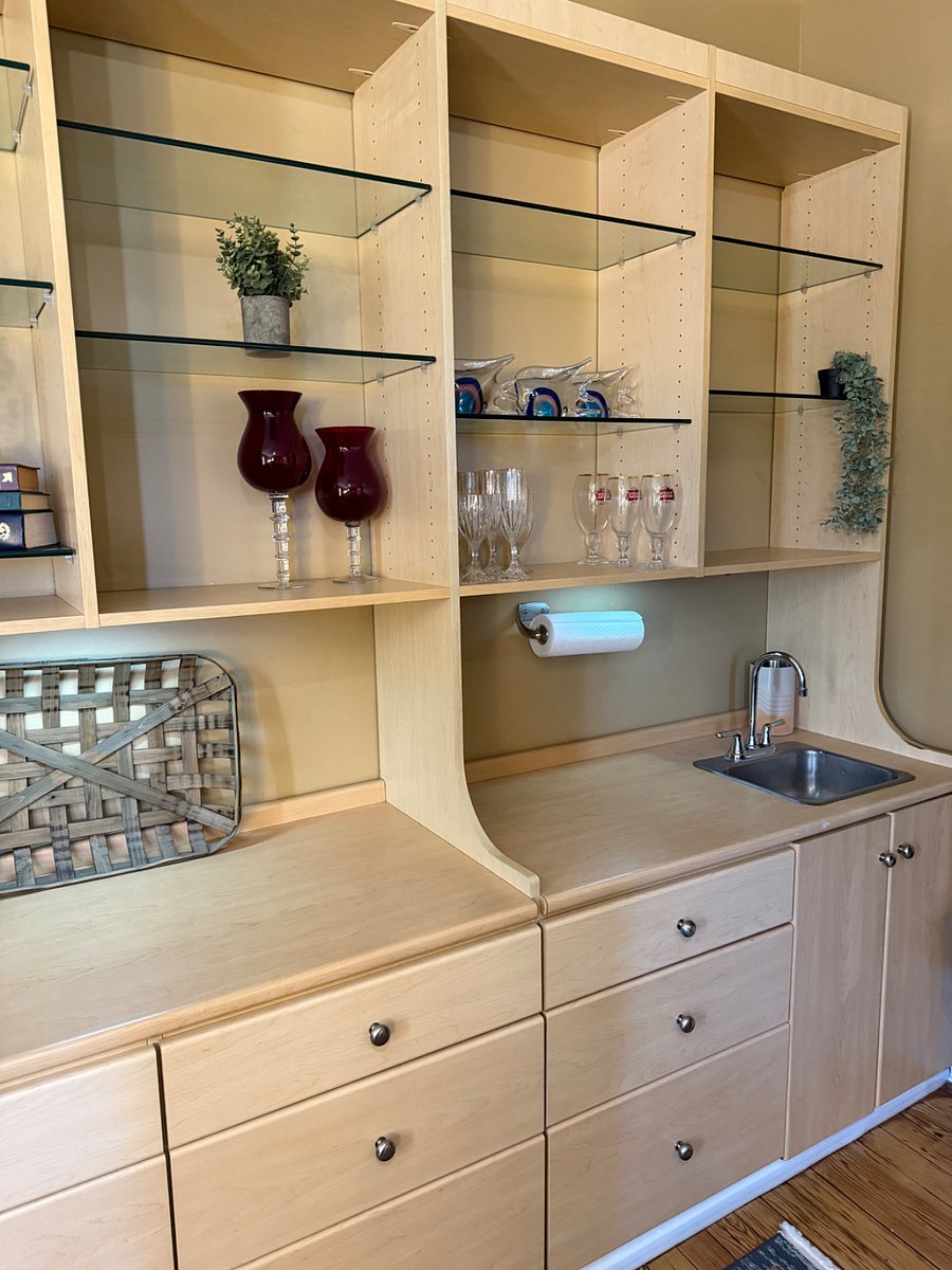 Wet bar in living room