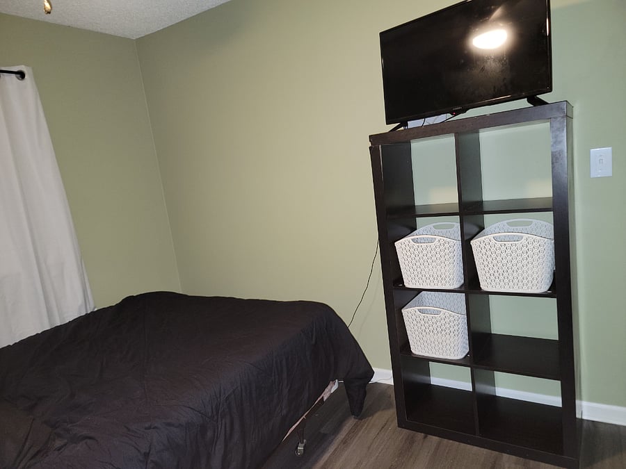 Private Bedroom storage & TV w/Roku