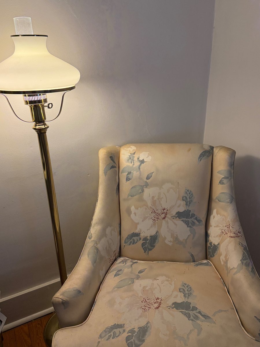 chair and reading light