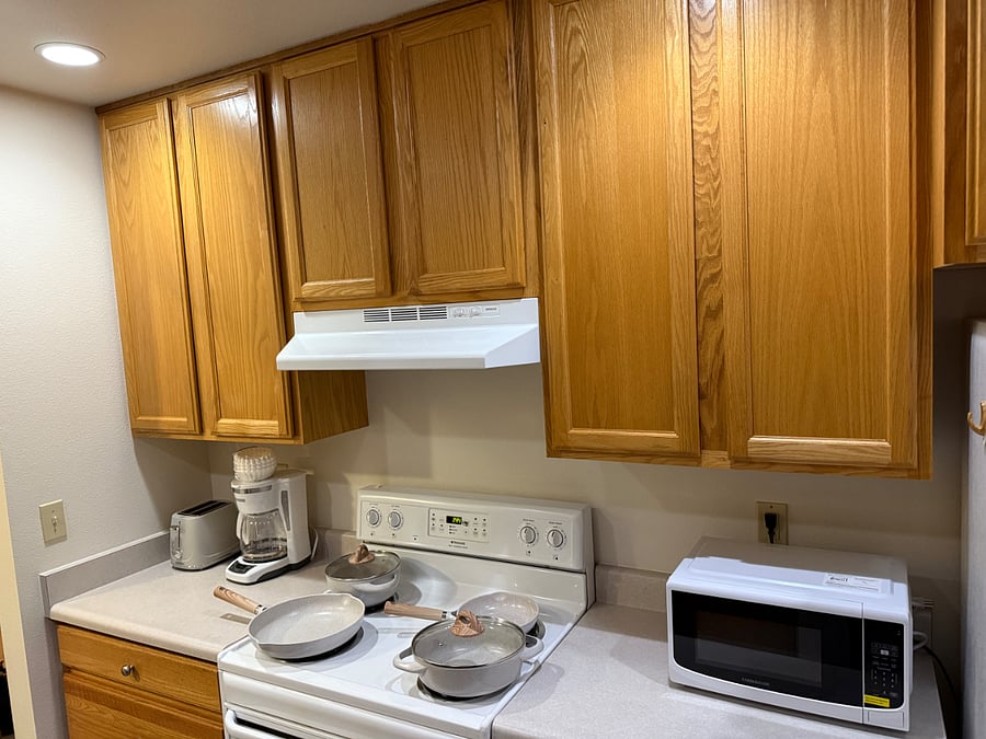 Stocked with everything you need to cook, reheat or for take out!