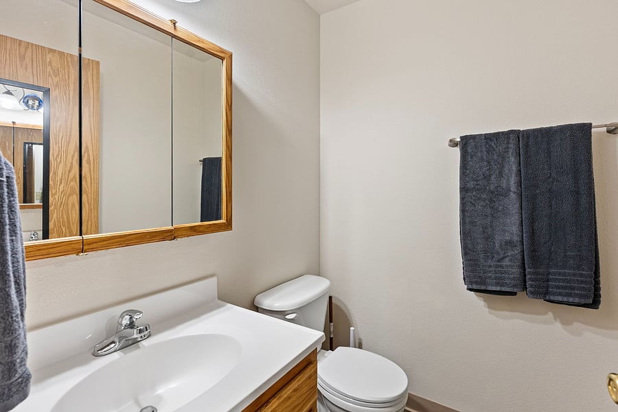 Second bathroom off bedroom
