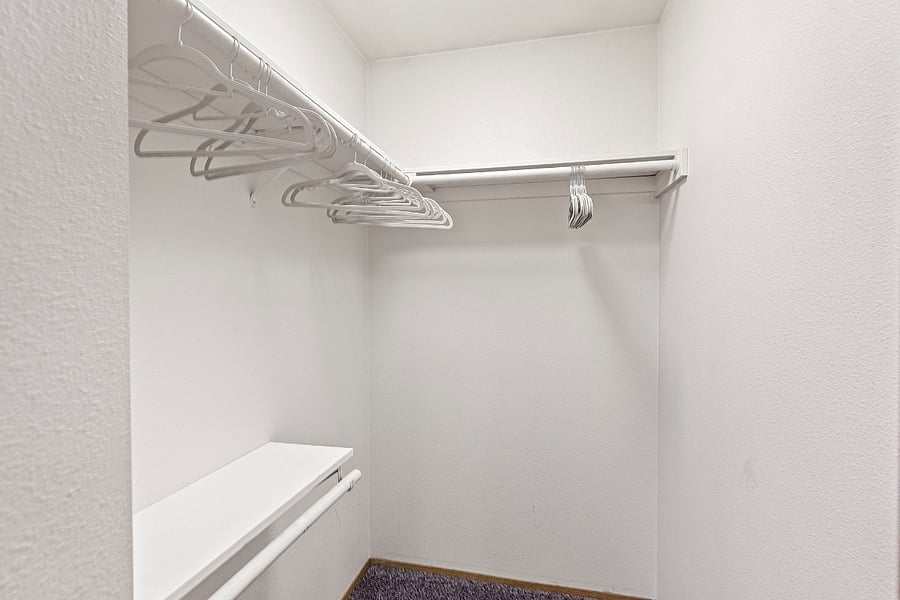 Large walk in closet for bedroom #1