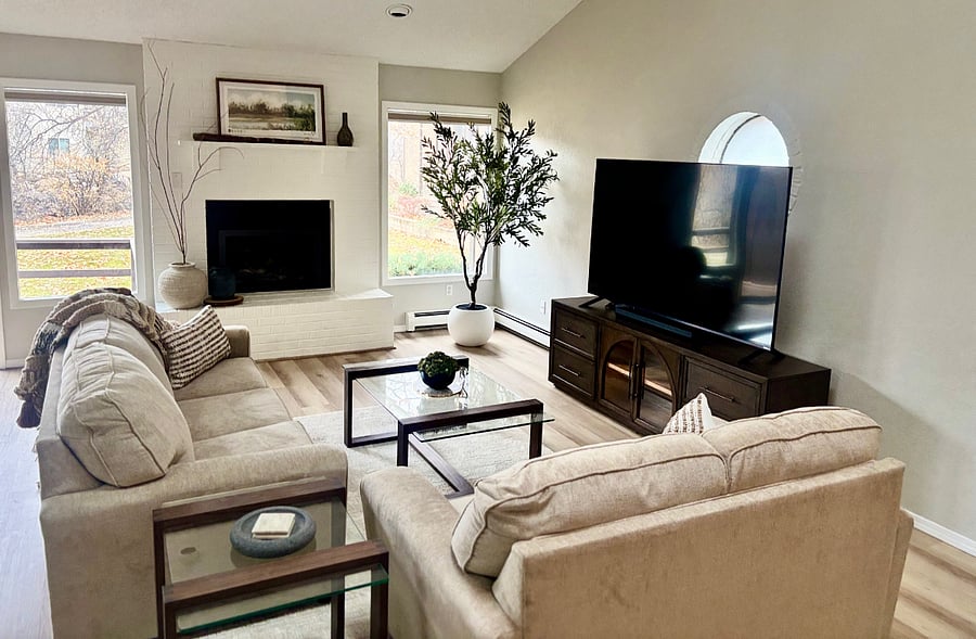 75" Smart TV in Living Room
