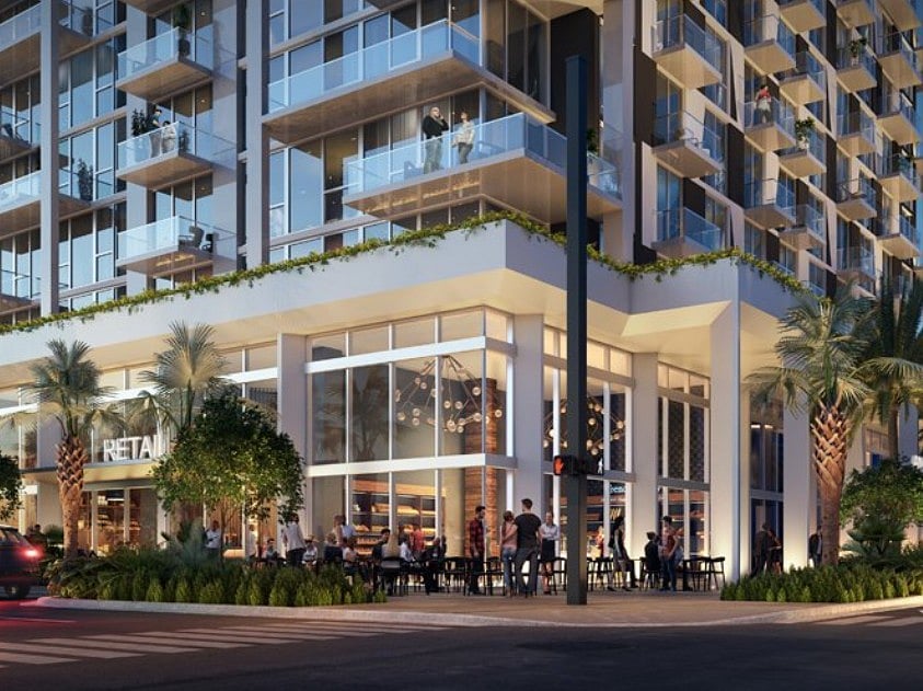 Developer rendering: building exterior