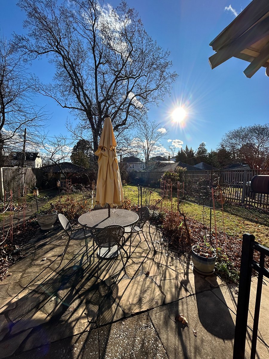 Patio with southern exposure accessible to renters.