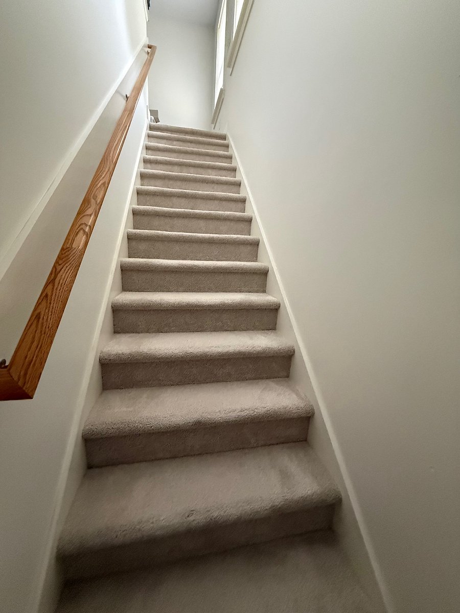 Interior stairs to private suite. Key locking door to suite for privacy