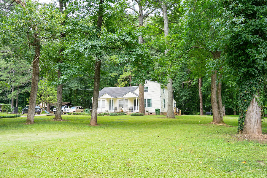 Front of Unit sitting back on 3/4 Acre of Land