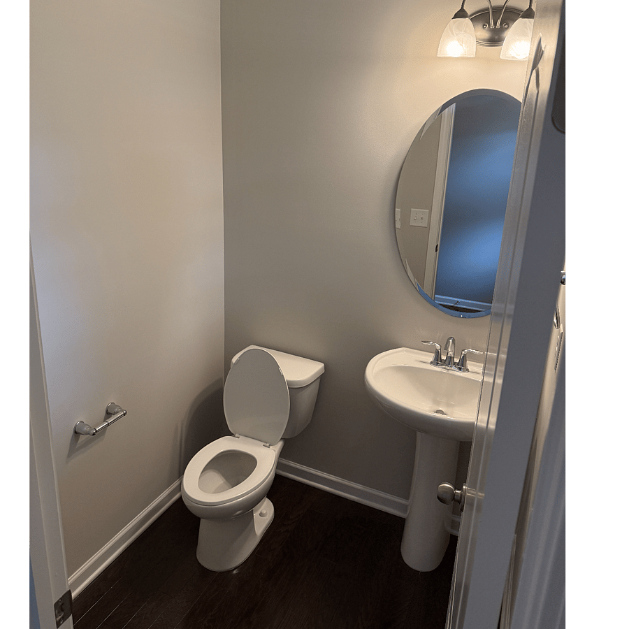 half bath on downstairs level