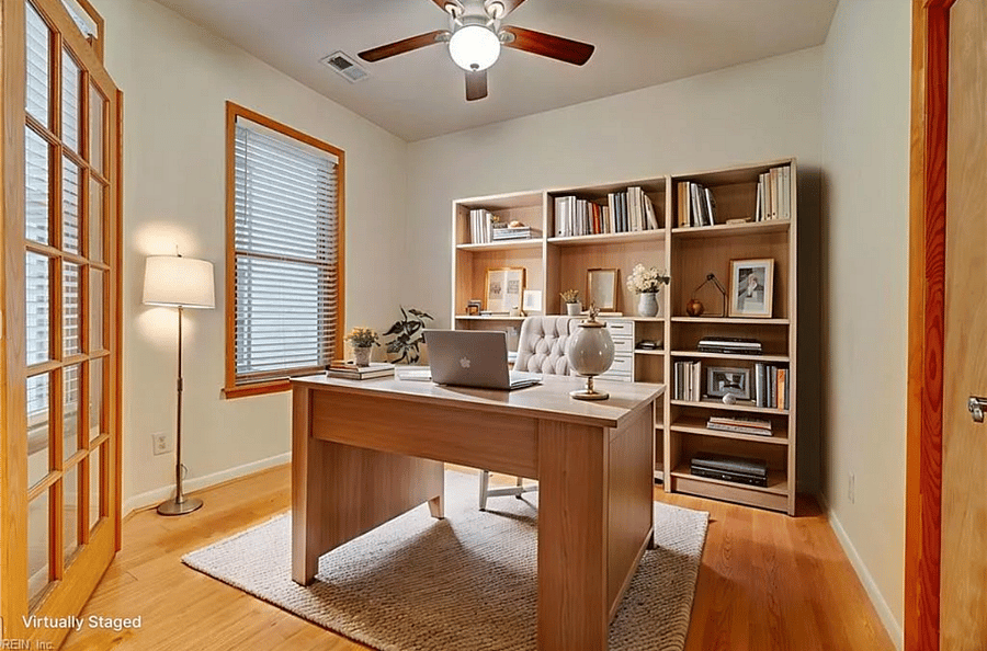 Private office - virtually staged