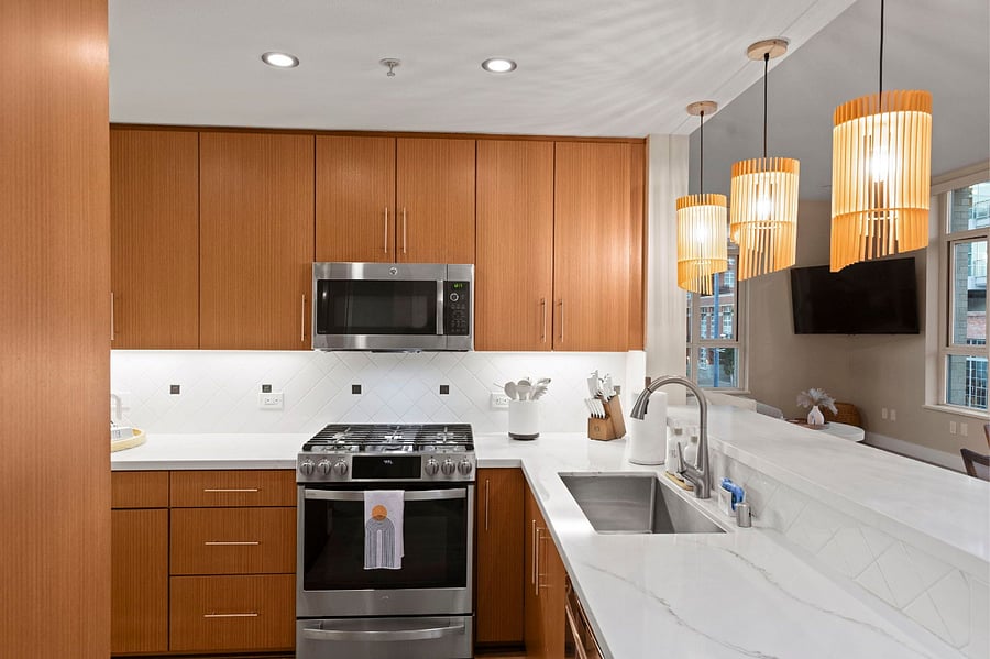 1st floor kitchen, complete with all cooking necessities and appliances.