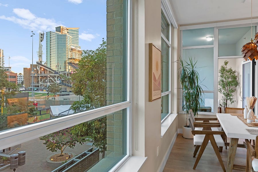 1st floor dining table views.