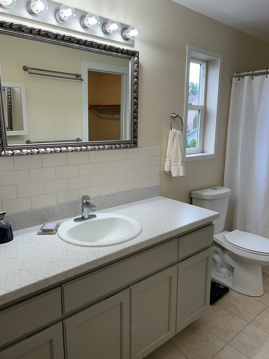 master bath with tub and shower
