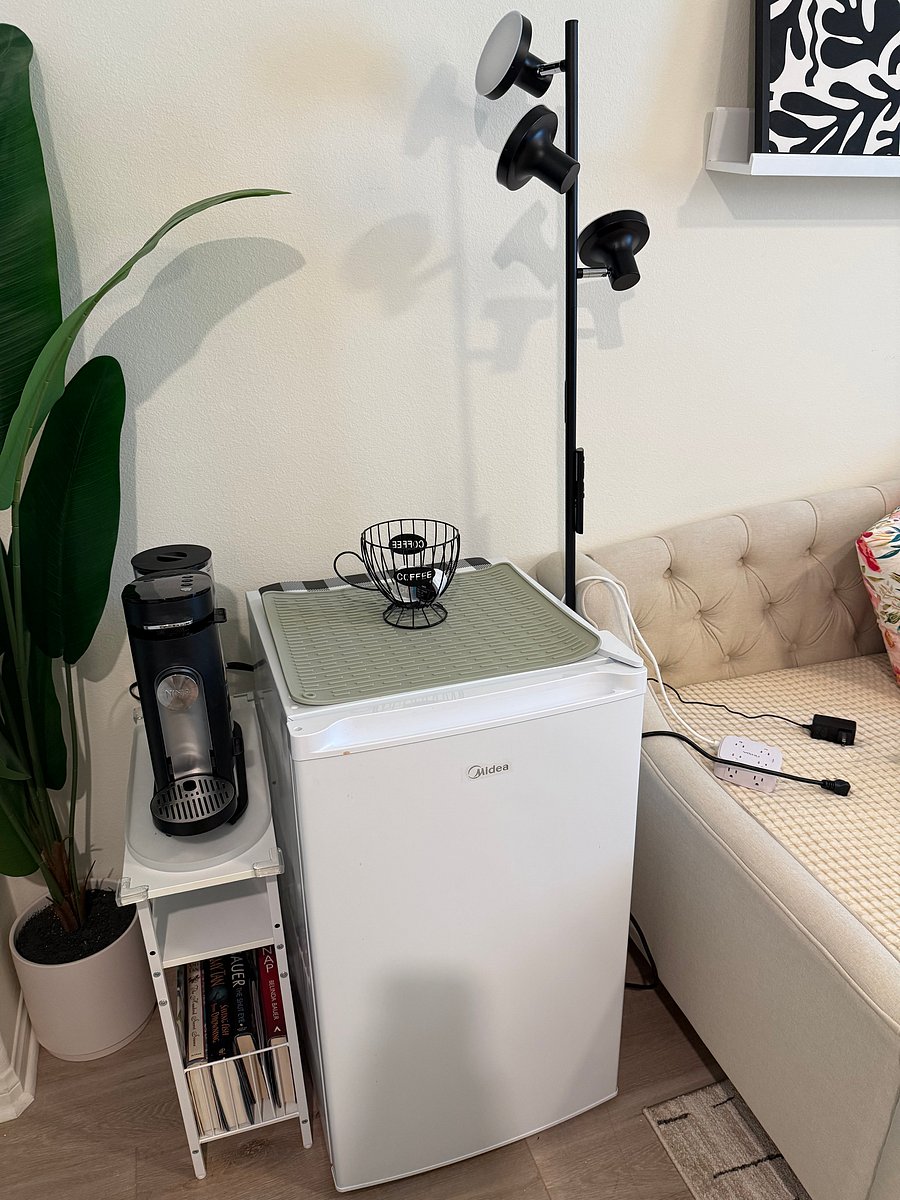 Freezer and coffeemaker