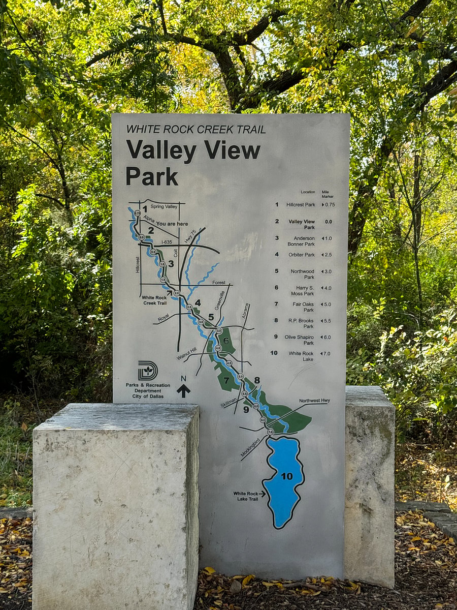 Direct bike route to White Rock Lake