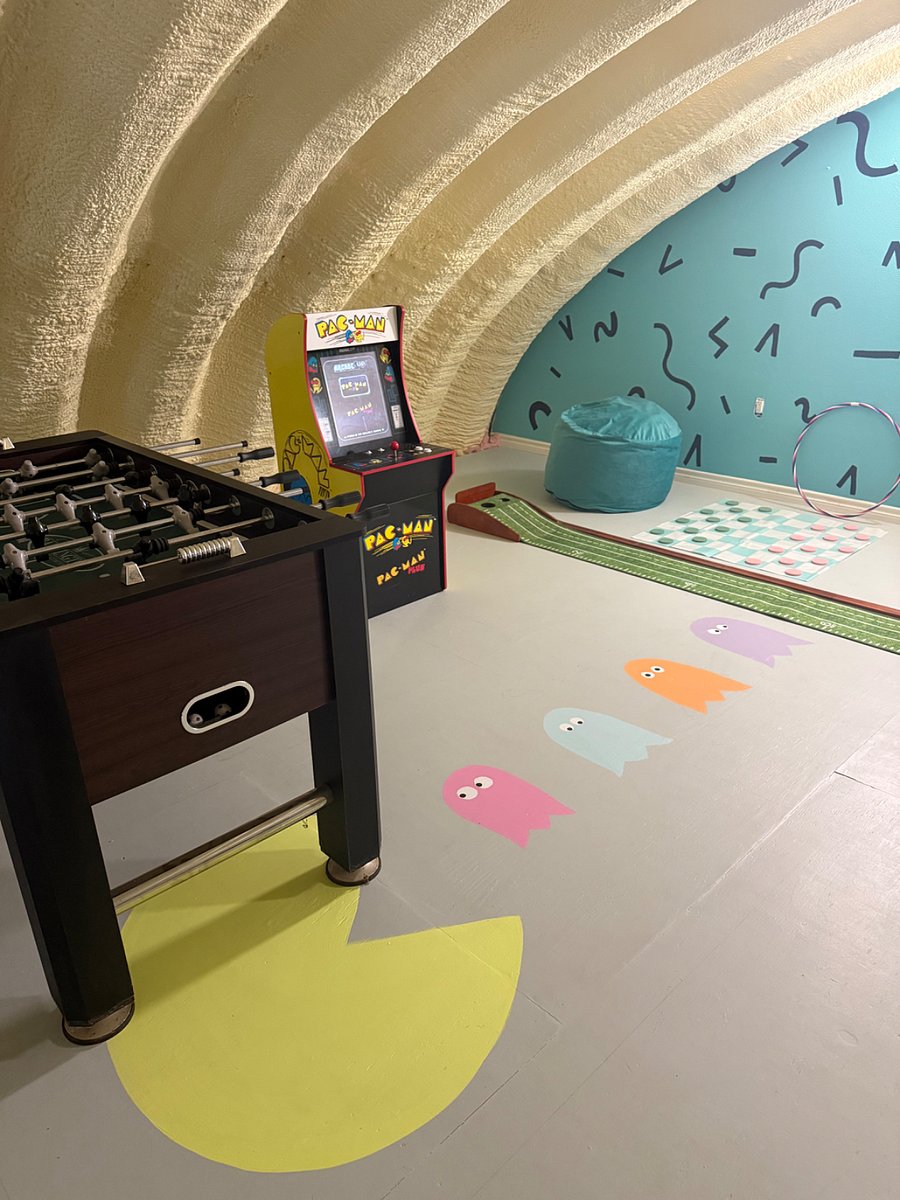 Upstairs loft game area