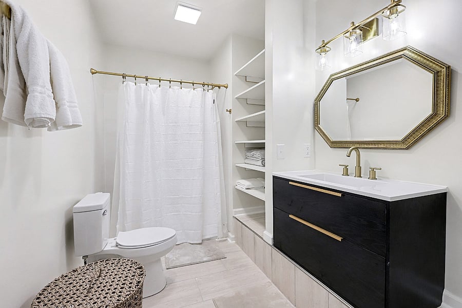 Full bath in terrace level.