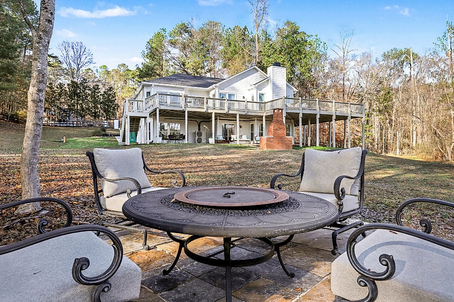 Fire pit area.