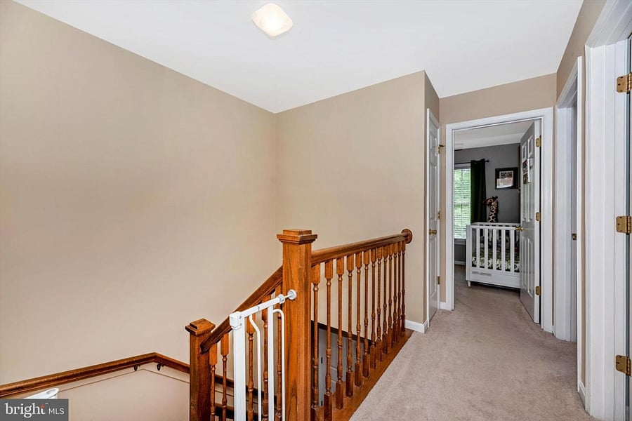 view into the secondary and third bedroom from the master bedroom
