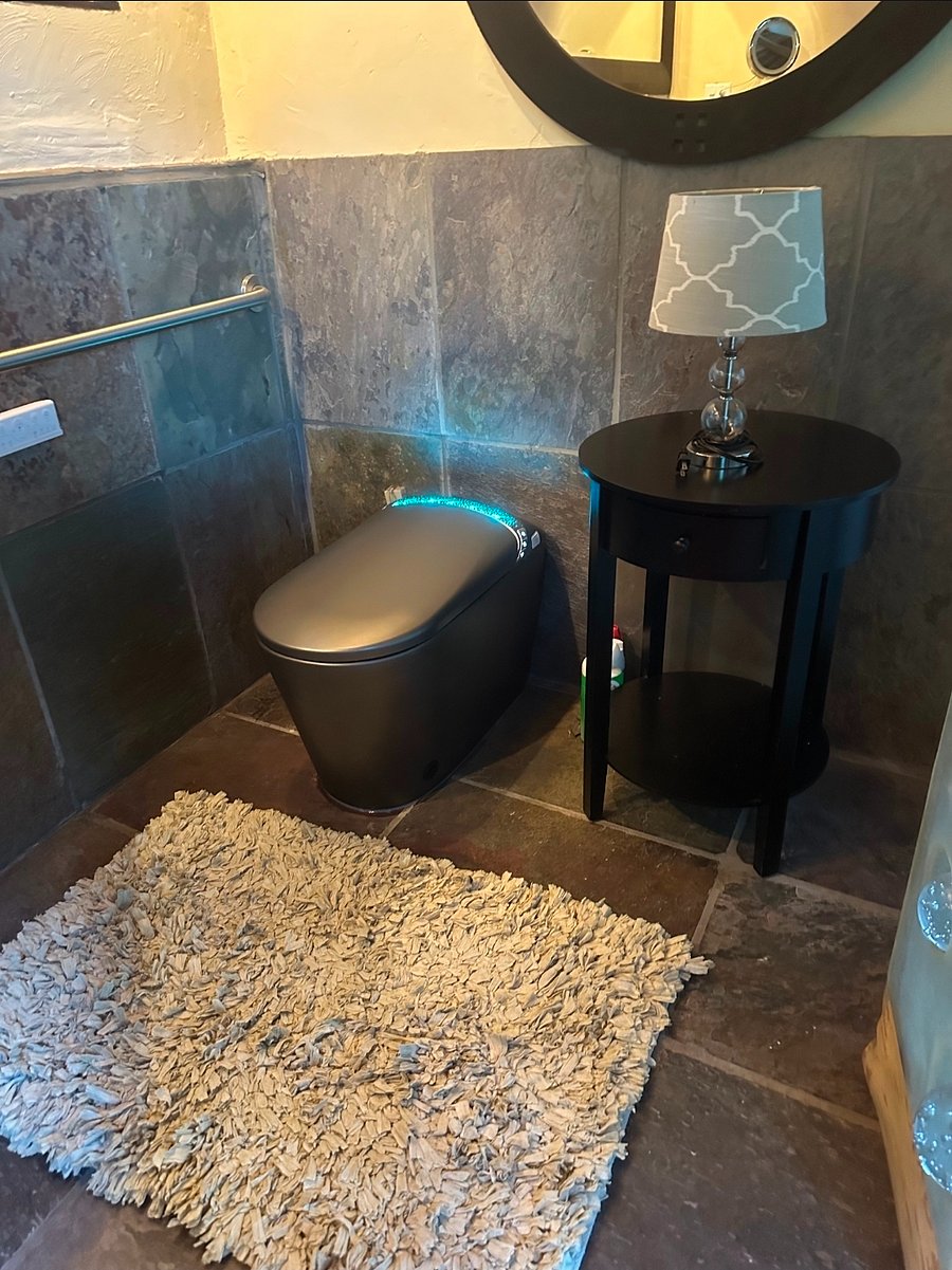 Master bathroom bidet.