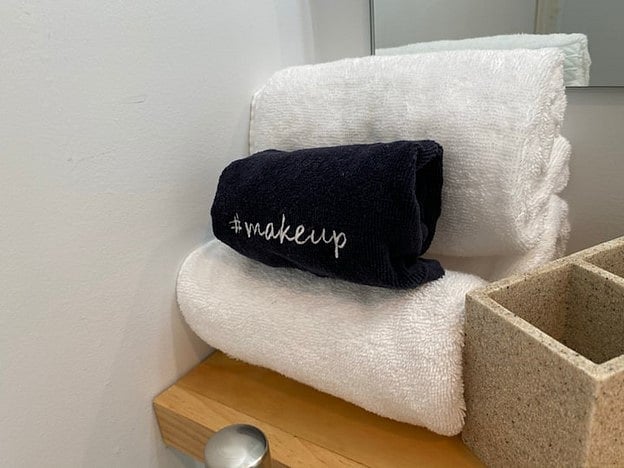 Clean, fresh towels replaced for each guest.