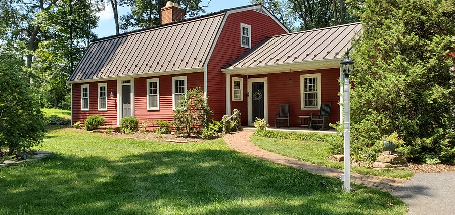front of house in summer time
