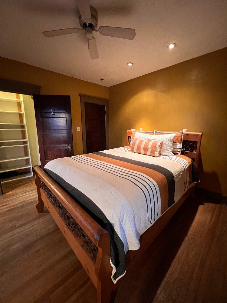 Another view of the bedroom showing a calm, welcoming layout