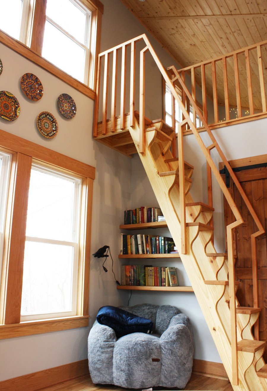reading nook by the window