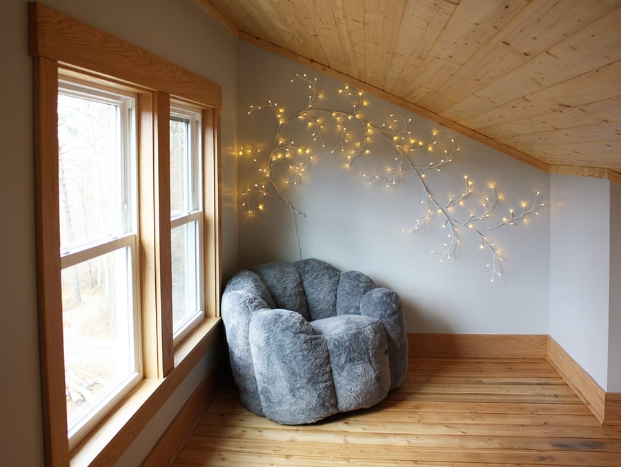 sitting area in the loft