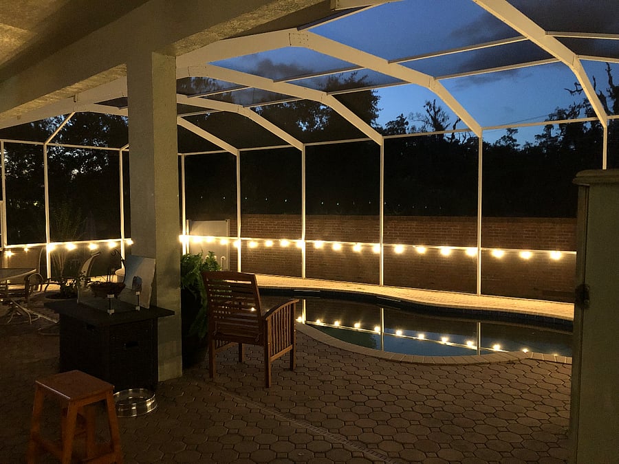 Pool/patio off bedroom