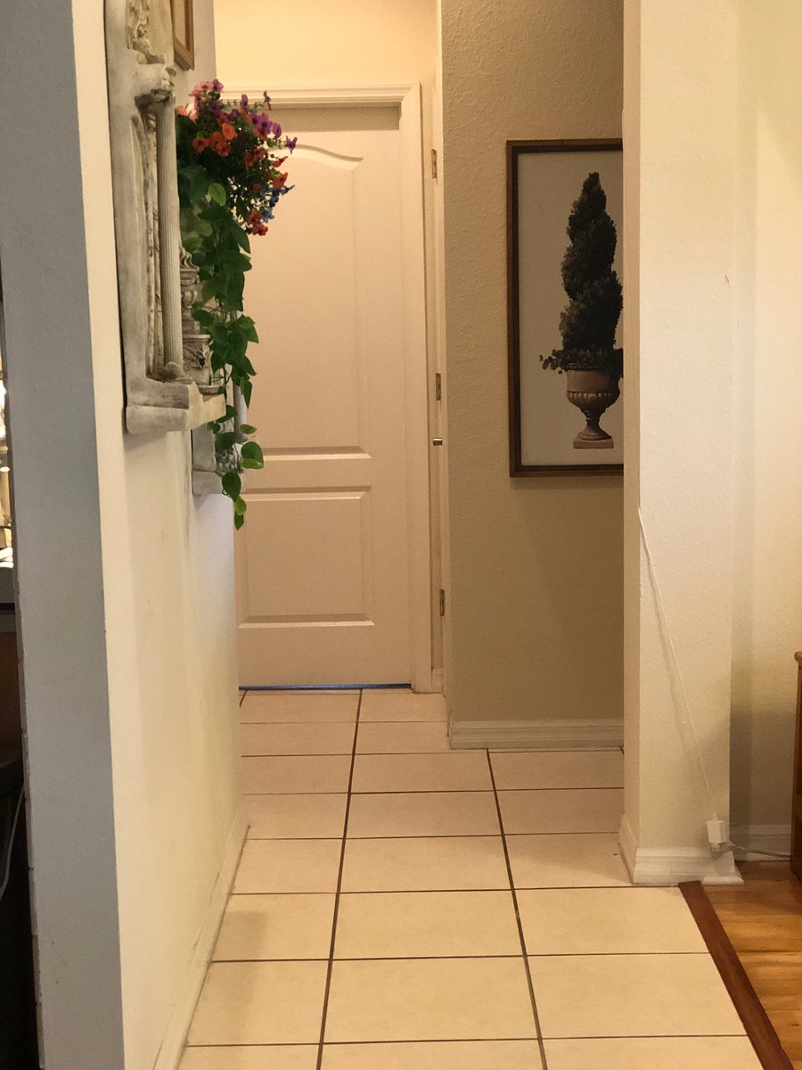View of hallway to laundry room