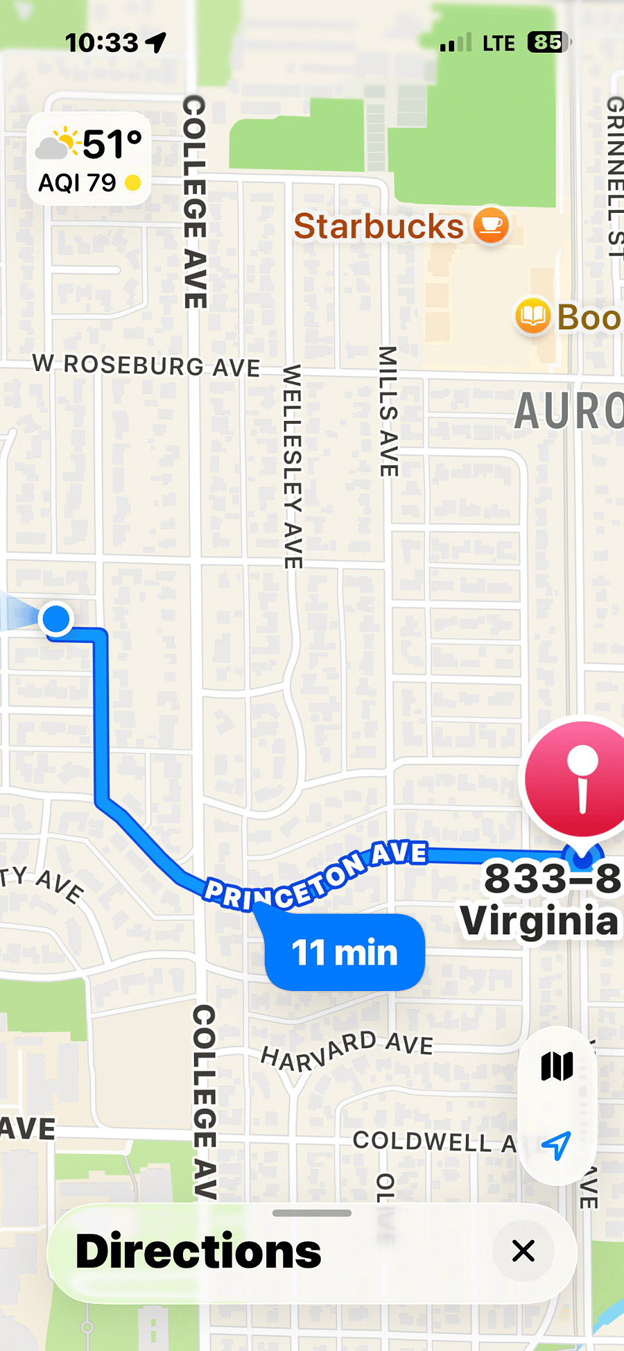 The house is in a pleasant, quiet, central neighborhood. Ten minute walk to Virginia Corridor trailhead or the college campus. Another ten minutes on the trail to an upscale market, Starbucks, tearoom, bookstore, gym, yoga studio, etc.