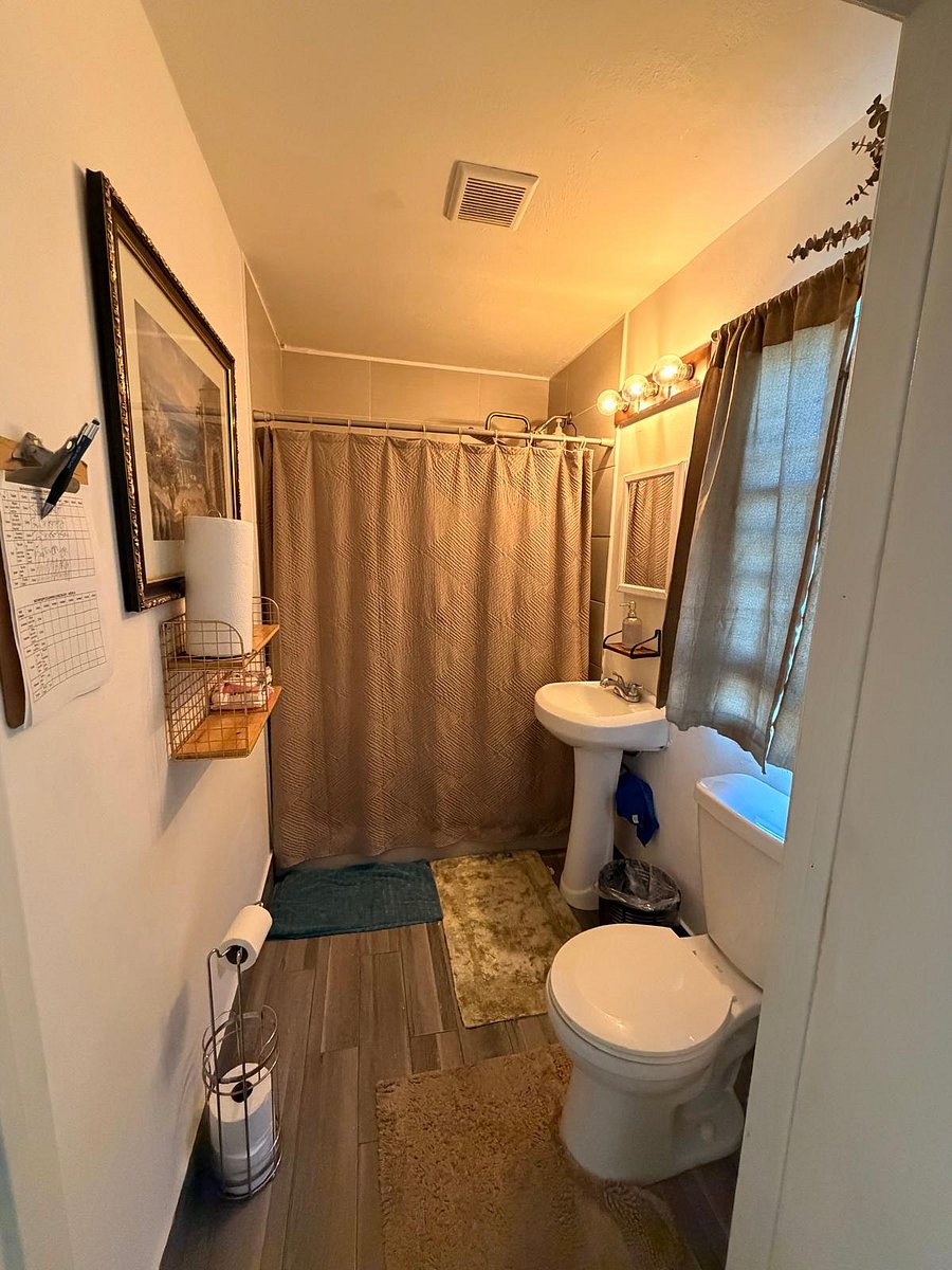 Shared Bathroom is cleaned and sanitized daily