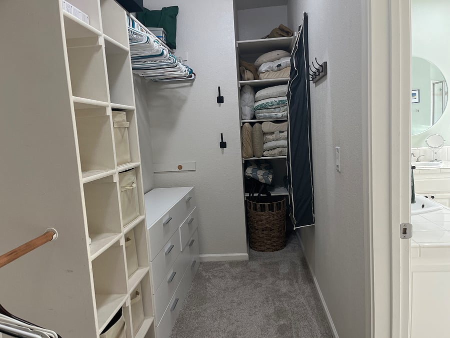 Master bedroom closet
