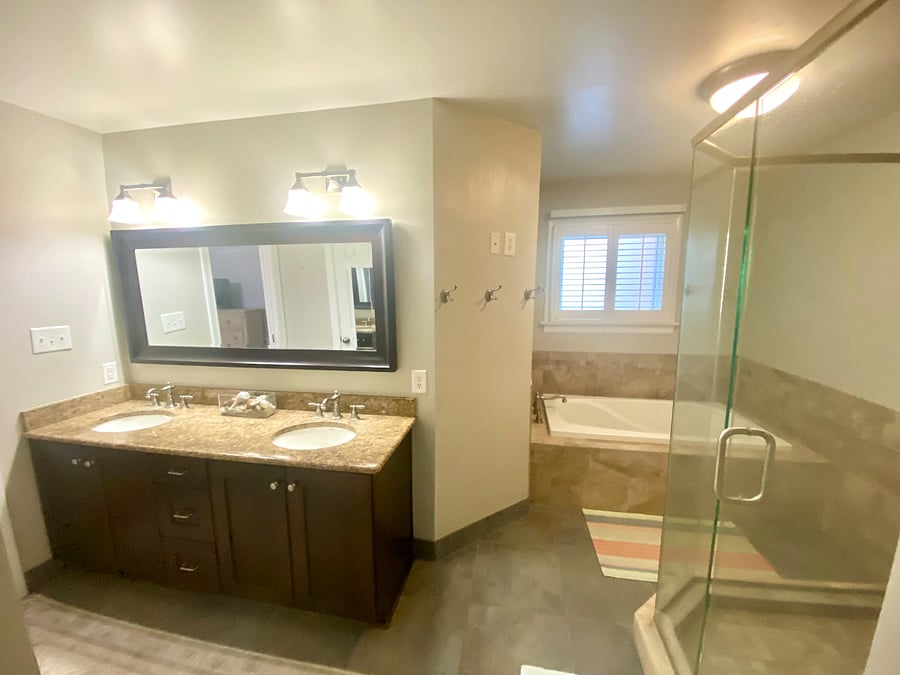 We provide a bathroom starter kit with bathroom cleaner