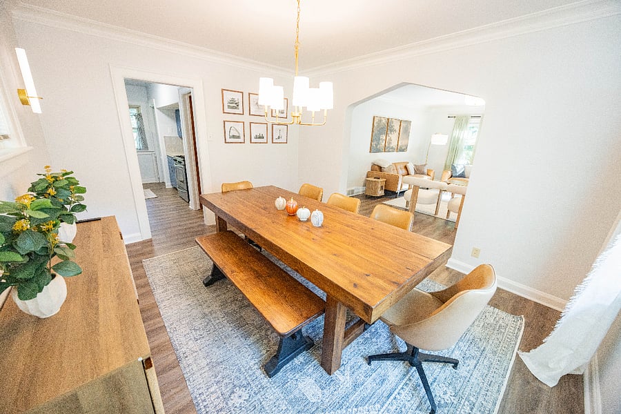 Shared dining room on the main floor