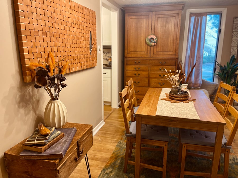 shared dining room area