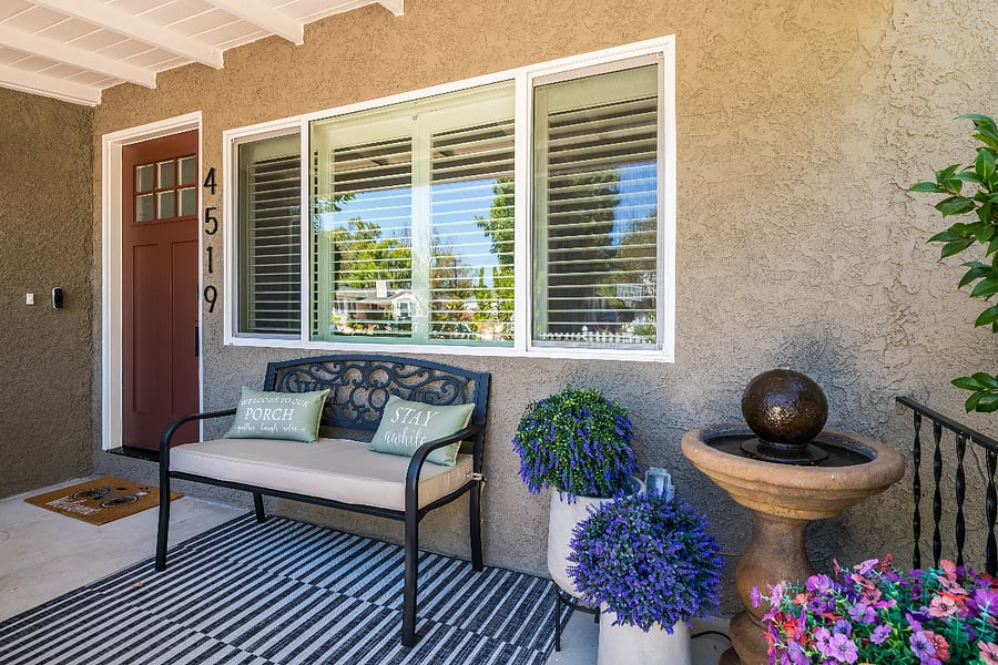 Peaceful porch...We are in the porch envy contest - a fun neighborhood competition - so let us know what you think!