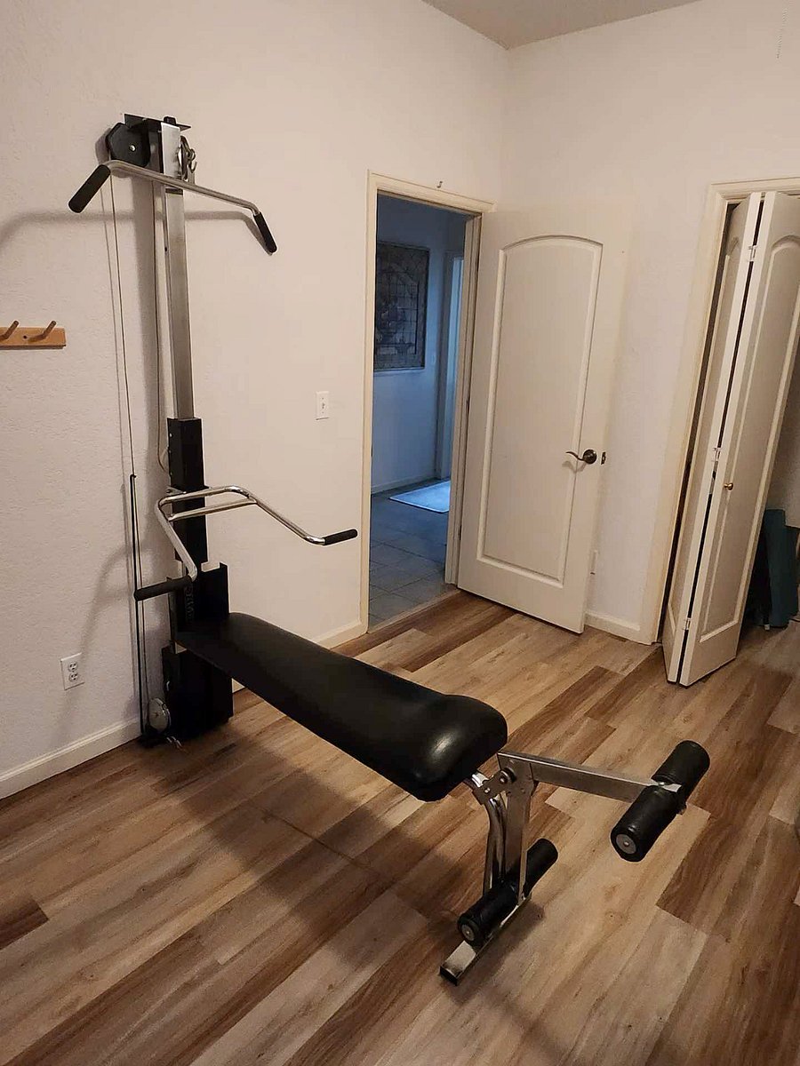  Weight bench available in second bedroom.