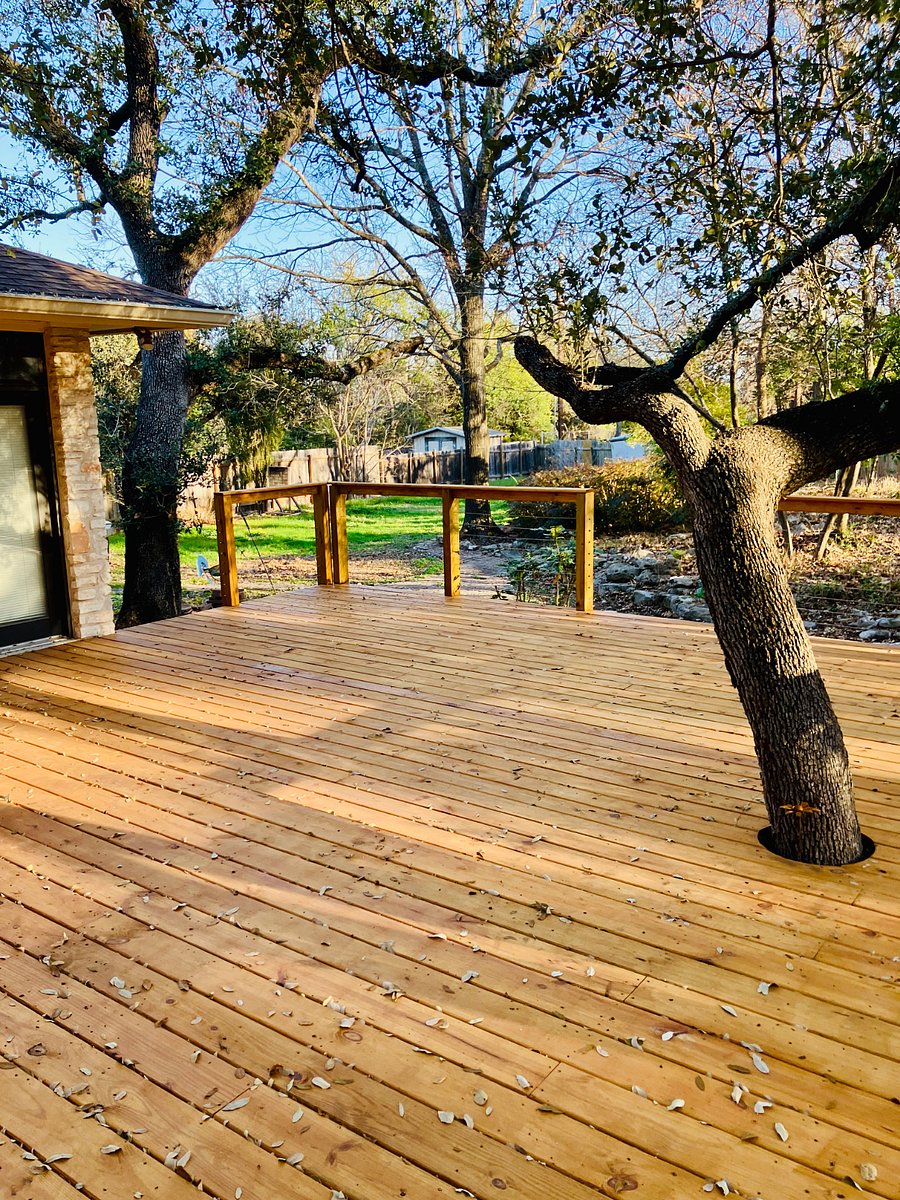 New deck, giant backyard
