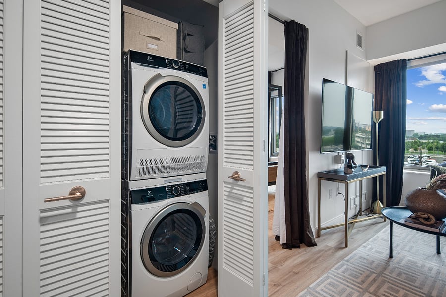 In Unit washer/dryer for your washing convenience in your apartment.