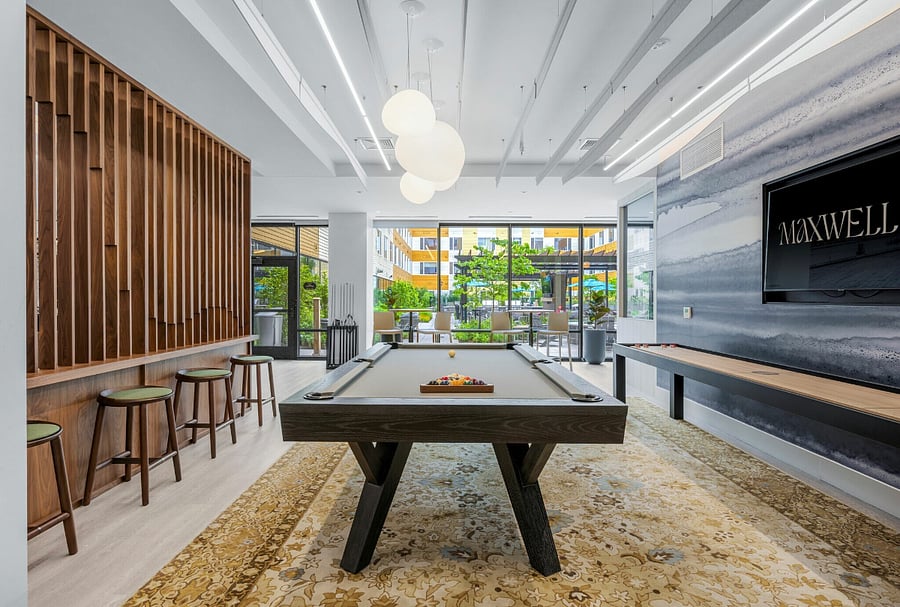 Chic surroundings elevate every match.
Play, laugh, and linger in a stylish billiard lounge.