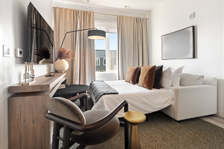 A stylish living room with modern dcor and plush seating for total relaxation.
A welcoming space to gather, unwind, or enjoy a movie night.
