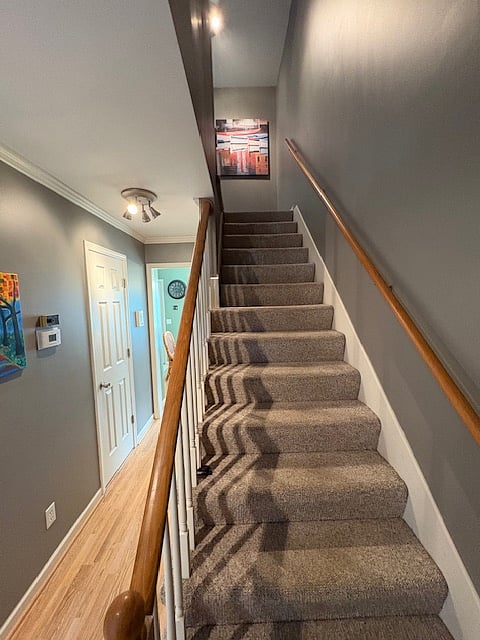 stairs to upper level