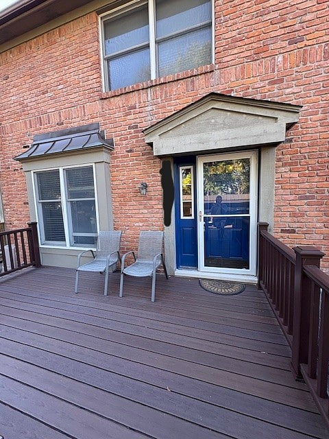 Back door leading to carport