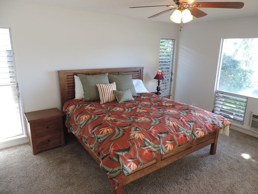 Primary Bedroom with AC and bath.
