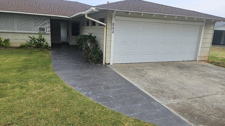 New Grey Slate Entry.