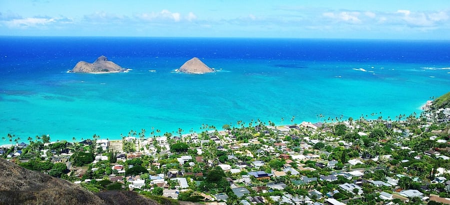 Lanikai Beach is just around the corner in Kailua, about 30 minutes away.