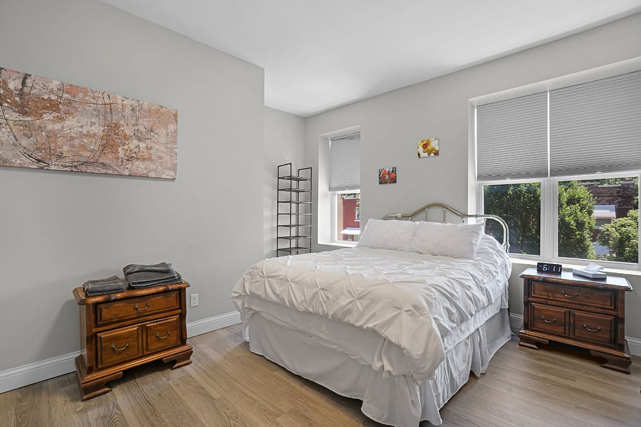 Front bedroom with street view